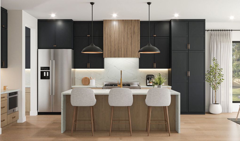 Furnished interior view inside a new home in , Dallas (Image 3).