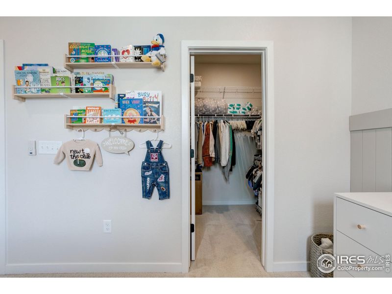 Guest Bedroom with walk-in closet.