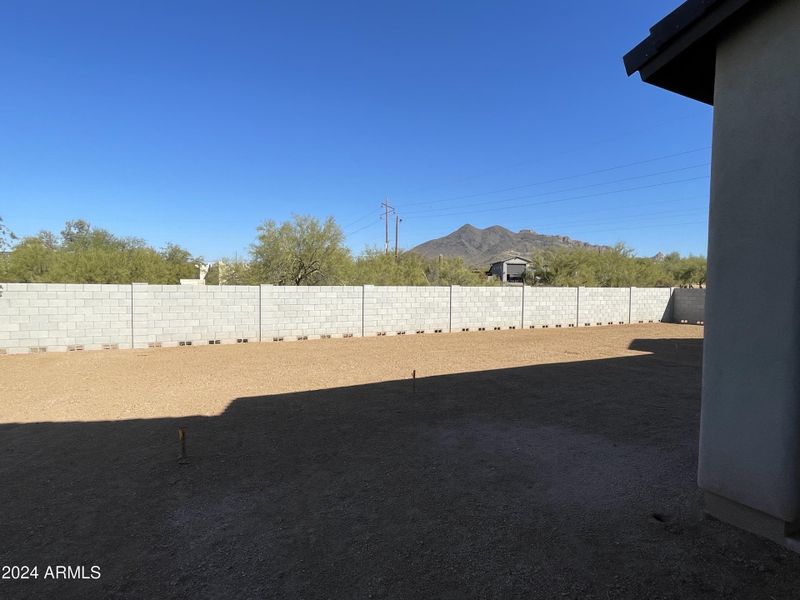 Block Fence in rear yard 2024-11