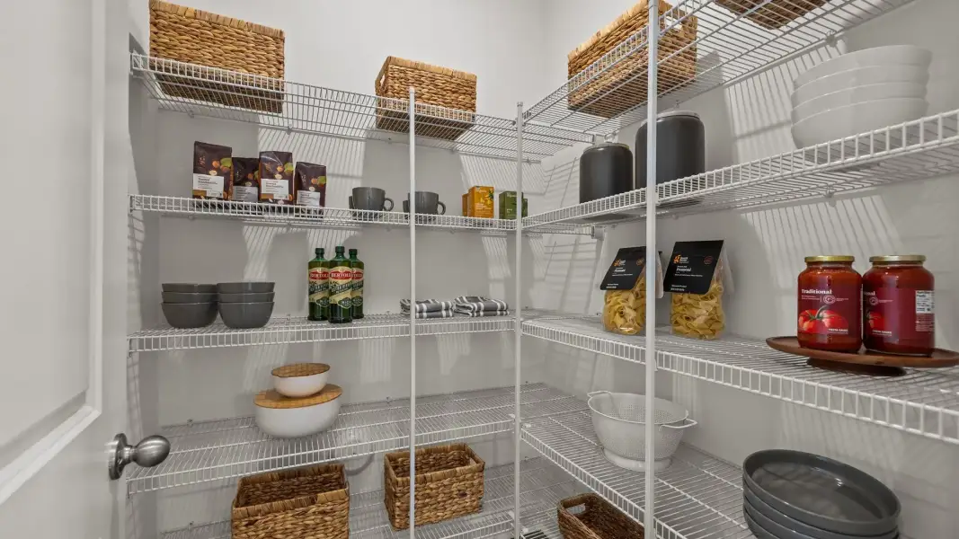 The Townsend Design expansive pantry at Lakeside Glen by DRB Homes in York, SC. The Townsend Design expansive pantry at Lakeside Glen by DRB Homes in York, SC.