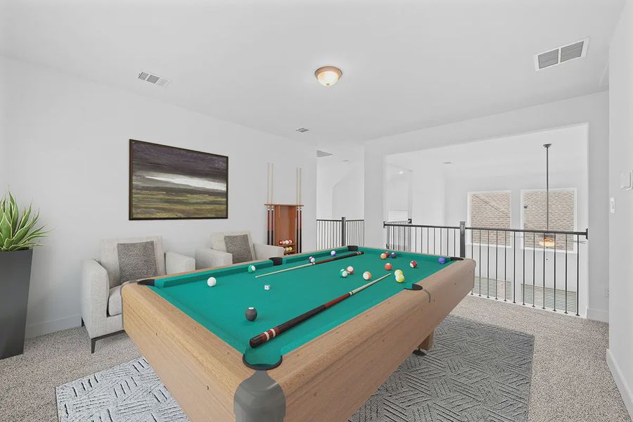 Furnished interior view inside a new home in Wildrye 45', Waller (Image 12). Furnished interior view inside a new home in Wildrye 45', Waller (Image 12).