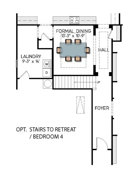 2D floor plan layout for the Muirfield by Greybrook Homes in Shepherds Trace, Clover, SC (Image 32).