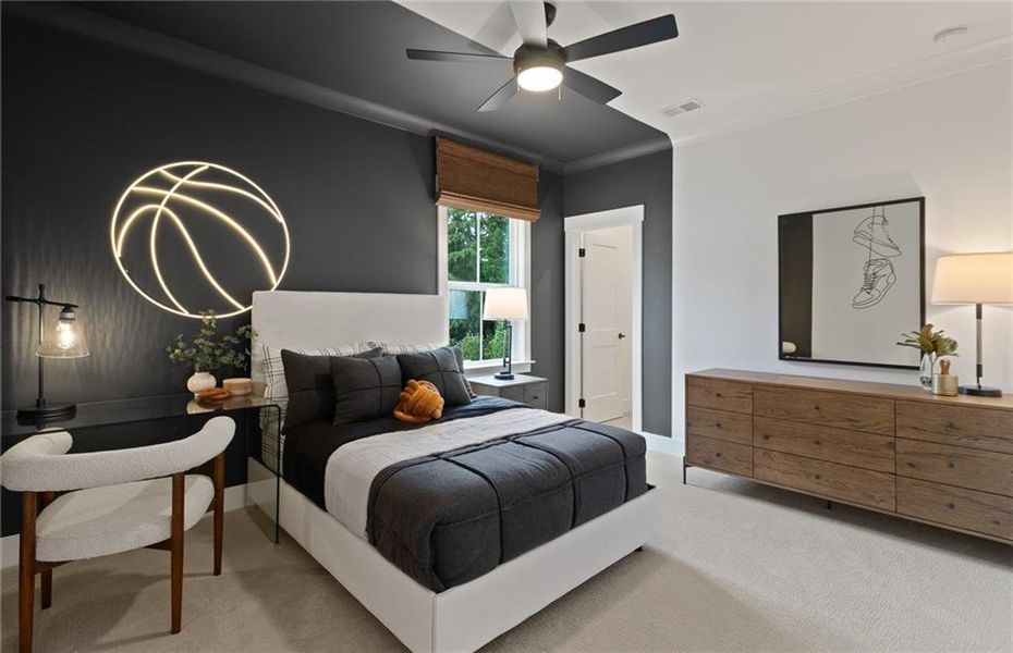 Furnished interior view inside a new home in Silverwood, Cumming (Image 23).