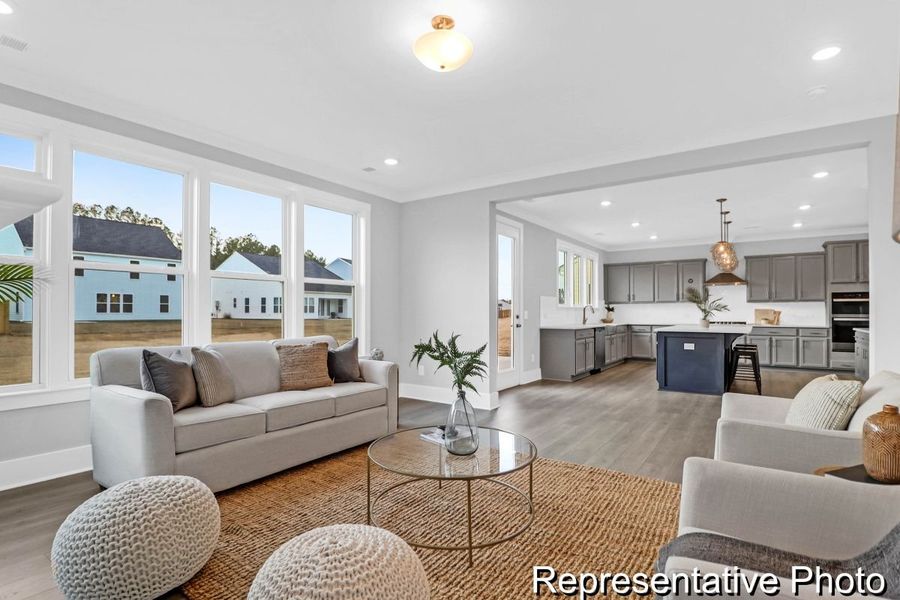 Furnished interior view inside a new home in Homecoming, Ravenel (Image 15).