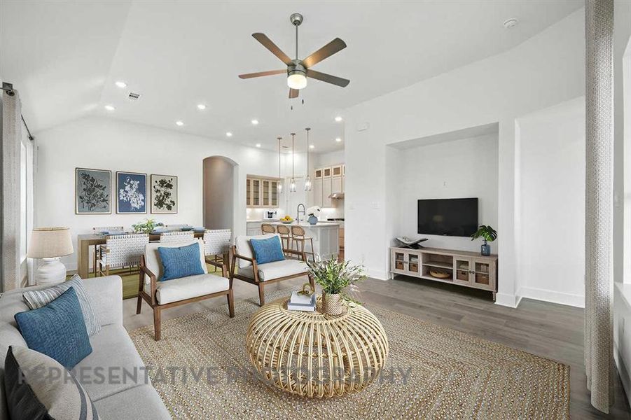 Furnished interior view inside a new home in Treeline, Justin (Image 10).