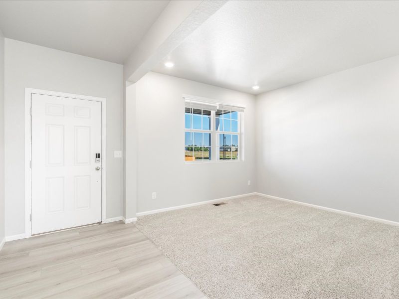 Waterton floorplan interior image taken at a Meritage Homes community in Brighton, CO.