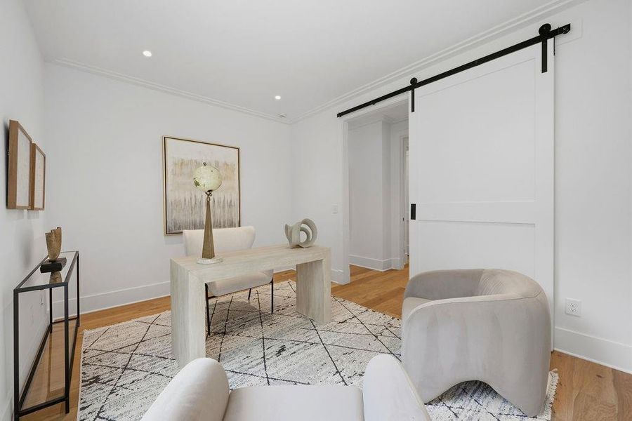 Furnished interior view inside a new home in , Atlanta (Image 50).