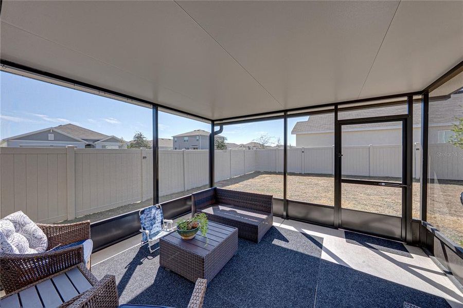 Exterior details and patio area of a home in Northwater at Two Rivers, Zephyrhills (Image 24).