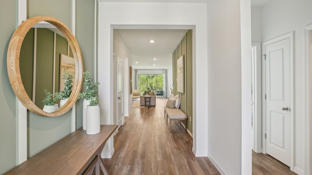 Representative furnished interior of a home built from the Lantana by D.R. Horton in Deerbrook, Land O' Lakes (Image 4).