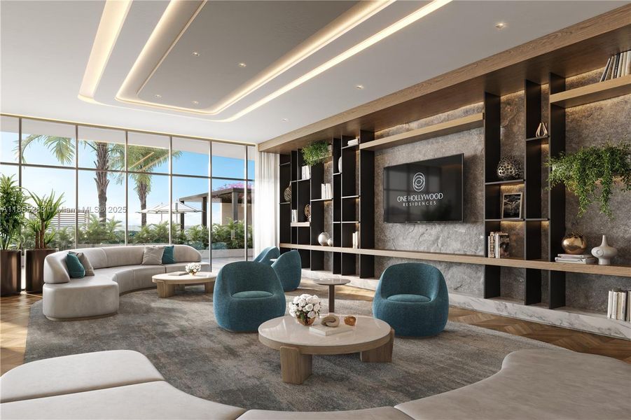 Furnished interior view inside a new home in , Hollywood (Image 6).