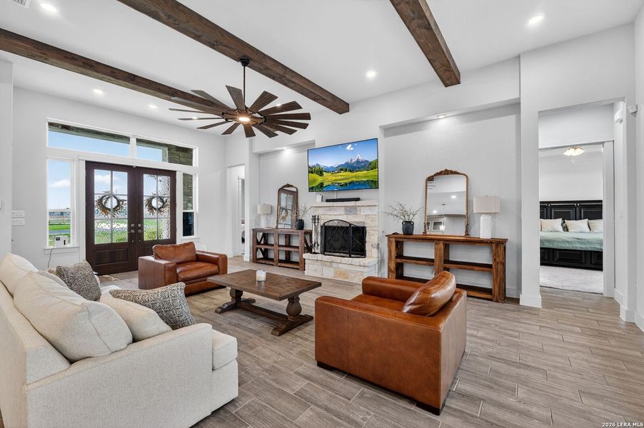 Furnished interior view inside a new home in Pradera Ridge, Floresville (Image 5).