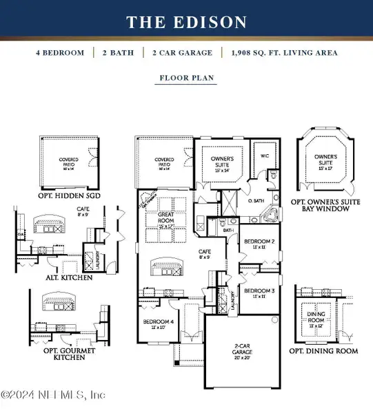 2D floor plan layout of this home in , Green Cove Springs, FL (Image 4).