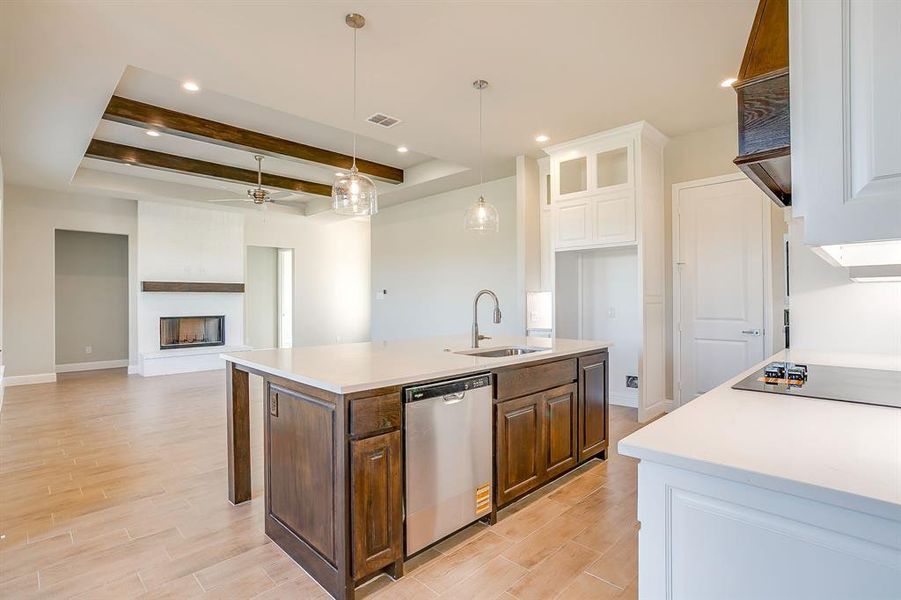 Furnished interior view inside a new home in , Weatherford (Image 11).