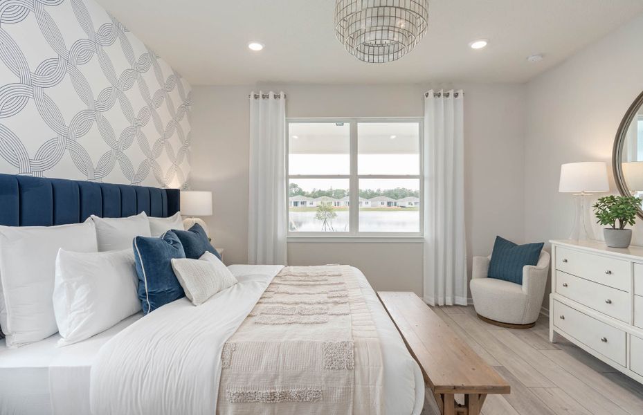 Furnished interior view inside a new home in Del Webb Sunbridge, St. Cloud (Image 42).