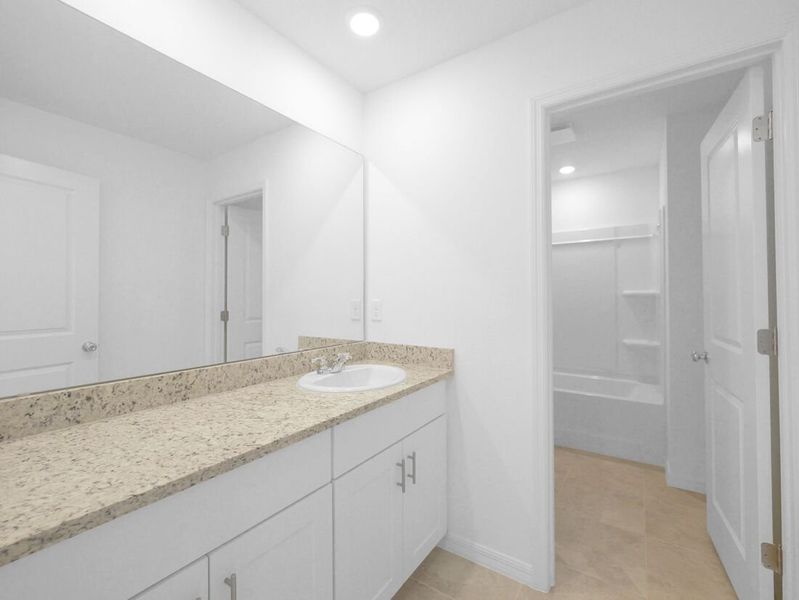 Furnished interior view inside a new home in Waterstone, Groveland (Image 14).