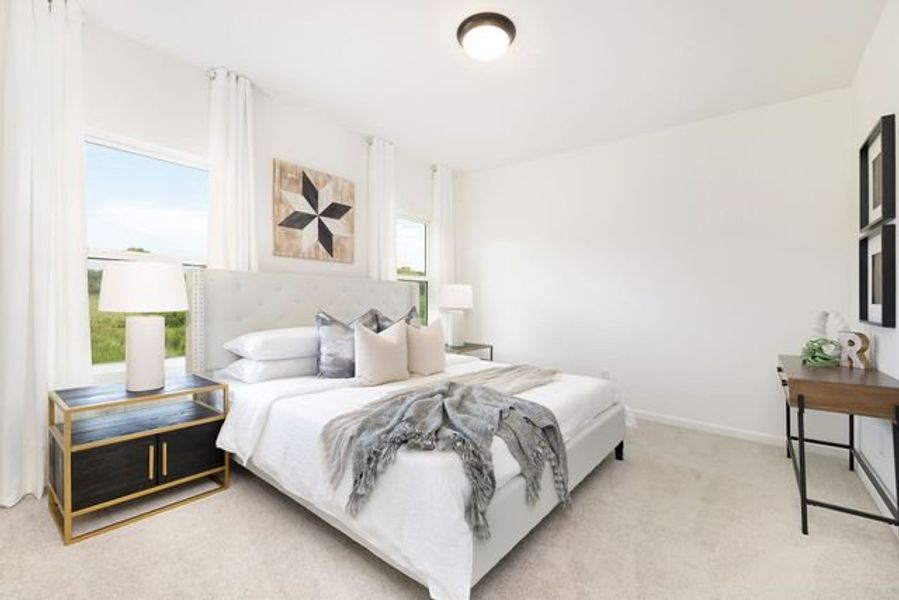 Representative furnished interior of a home built from the Preston by True Homes in Edgewater - The Cottages, Lancaster (Image 14).