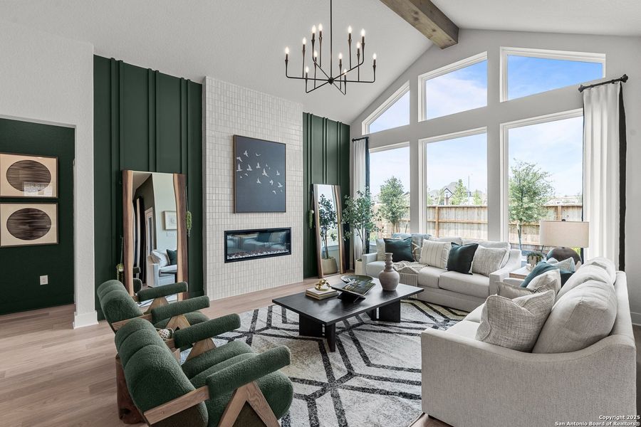 Furnished interior view inside a new home in Stillwater Ranch, San Antonio (Image 14).