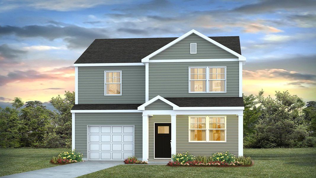 Representative exterior photo of a completed home built from the Brandon by D.R. Horton in Sheep Island, Summerville, SC (Image 3).