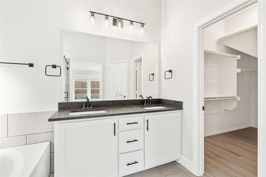 Furnished interior view inside a new home in Creekview Meadows, Pilot Point (Image 10).