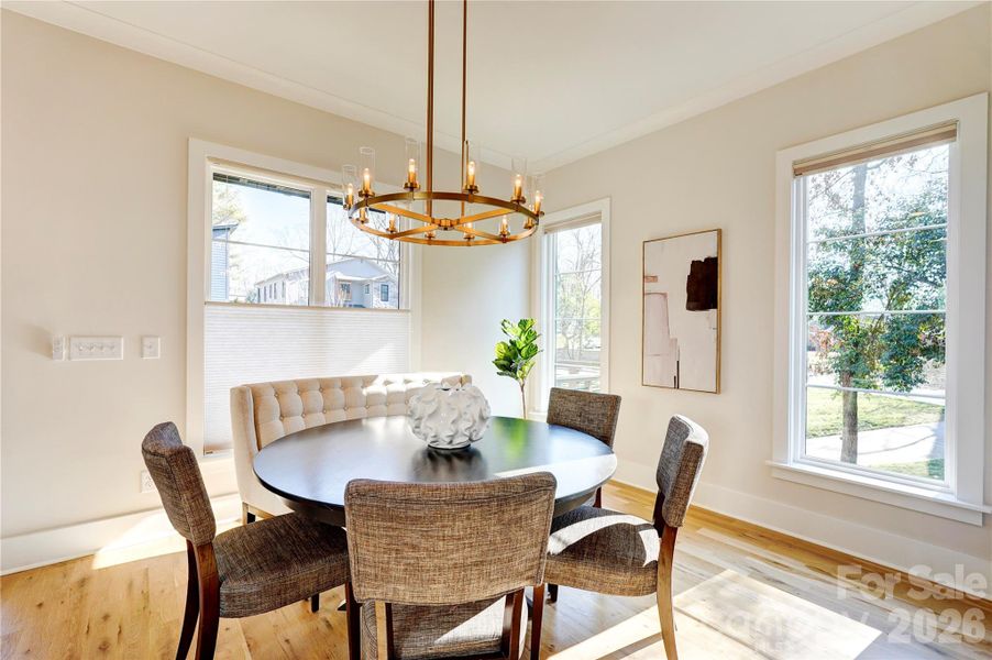 Furnished interior view inside a new home in , Charlotte (Image 8).