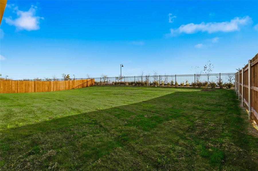 View of fenced backyard View of fenced backyard