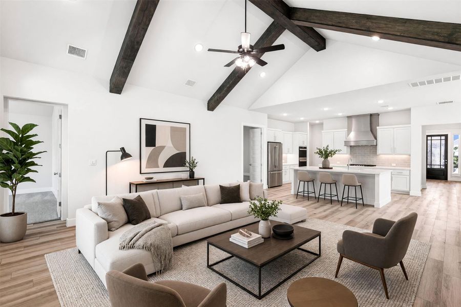 Furnished interior view inside a new home in Blackhawk, Pflugerville (Image 6).