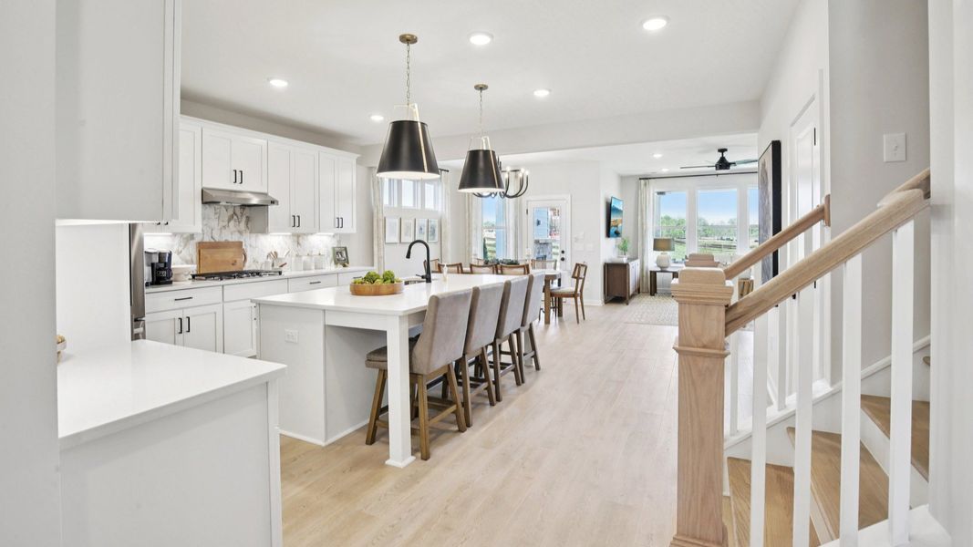 Representative furnished interior of a home built from the Lassiter by DRB Homes in Cottages of Bearwood, Mount Pleasant (Image 15).