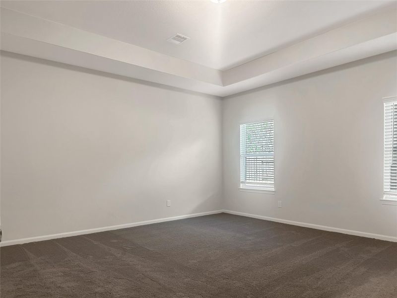 The Crawford- Primary Bedroom. Home is under construction, photos used for illustration only; actual features, colors, and upgrades may vary. The Crawford- Primary Bedroom. Home is under construction, photos used for illustration only; actual features, colors, and upgrades may vary.