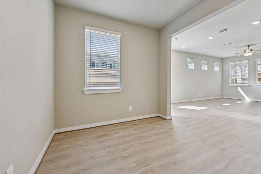 Photo is not of the actual home, but is an inspirational photo of builder’s model home and may depict options, furnishings, and/or decorator features that are not included