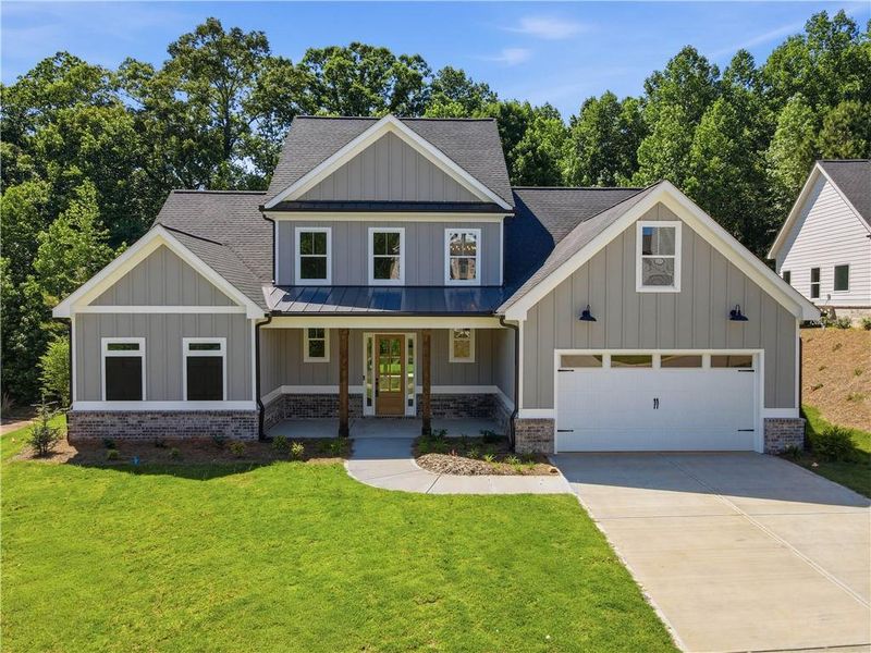 Front exterior of a new home in , Jefferson, GA, highlighting curb appeal (Image 30).