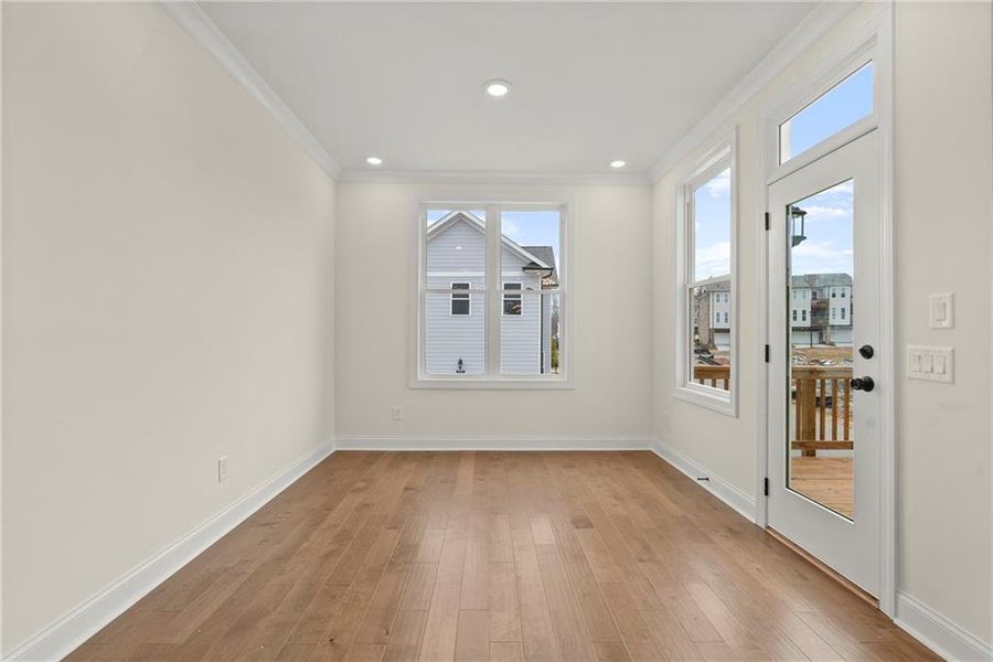 Spacious, unfurnished interior of a new home in Waterside Townhomes, Peachtree Corners (Image 17).