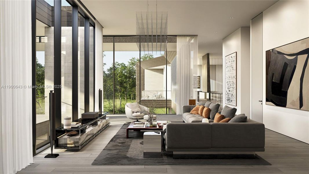 Furnished interior view inside a new home in , Davie (Image 44).