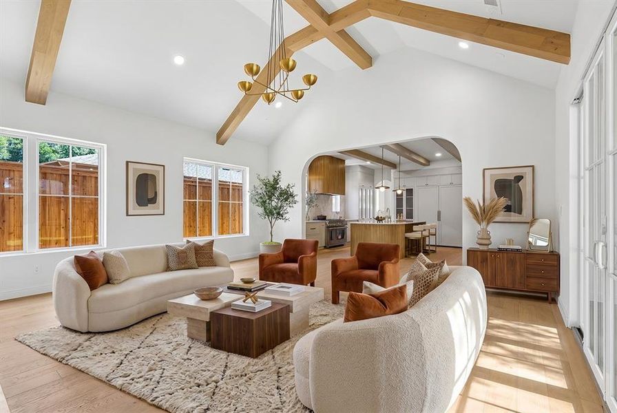 Furnished interior view inside a new home in , Dallas (Image 18).