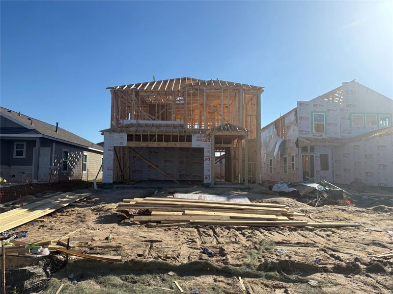 In-progress construction of a new home in Northpark South, Porter, TX (Image 25).