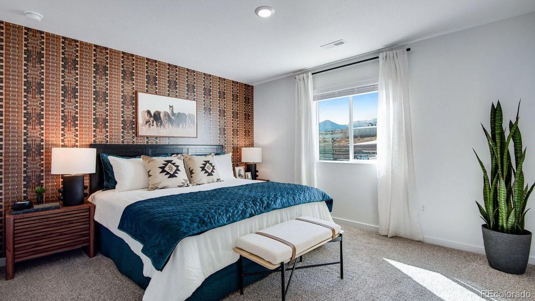 Furnished interior view inside a new home in The Ridge at Lorson Ranch, Colorado Springs (Image 21).