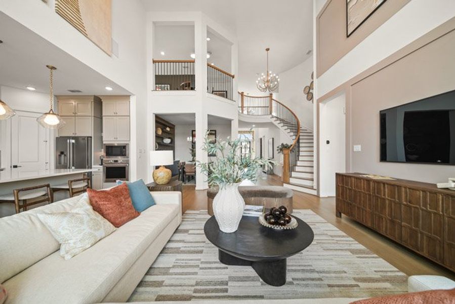 Furnished interior view inside a new home in Meridiana 40', 65', Manvel (Image 14). Furnished interior view inside a new home in Meridiana 40', 65', Manvel (Image 14).