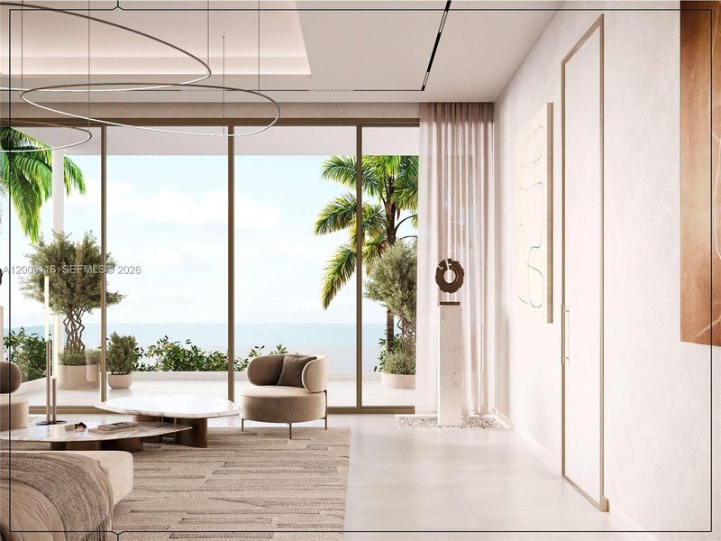 Furnished interior view inside a new home in , Golden Beach (Image 28).