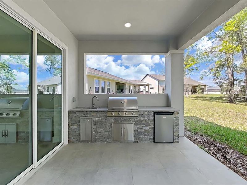 Exterior details and patio area of a home in Southern Hills Plantation, Brooksville (Image 29).