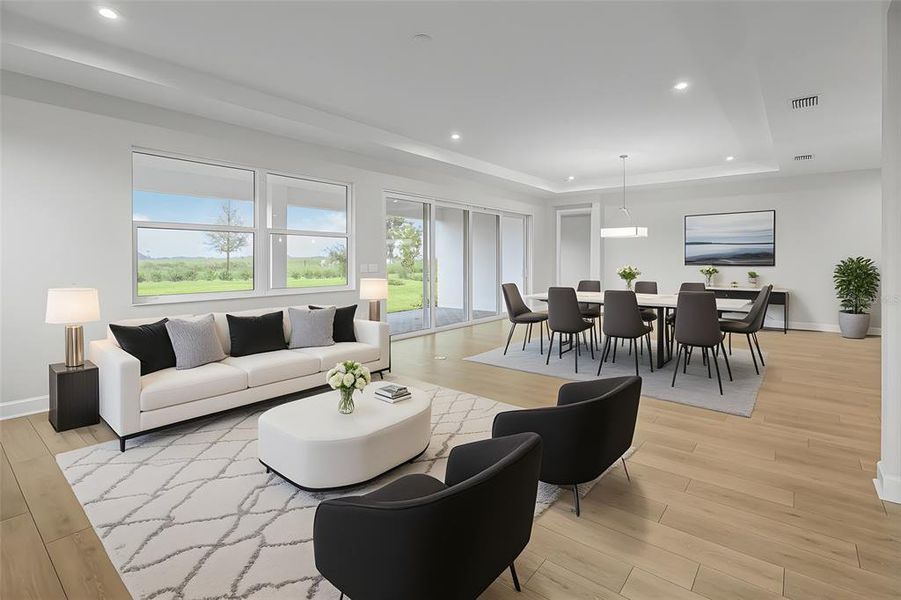Furnished interior view inside a new home in Cresswind at Lake Harris, Tavares (Image 4).