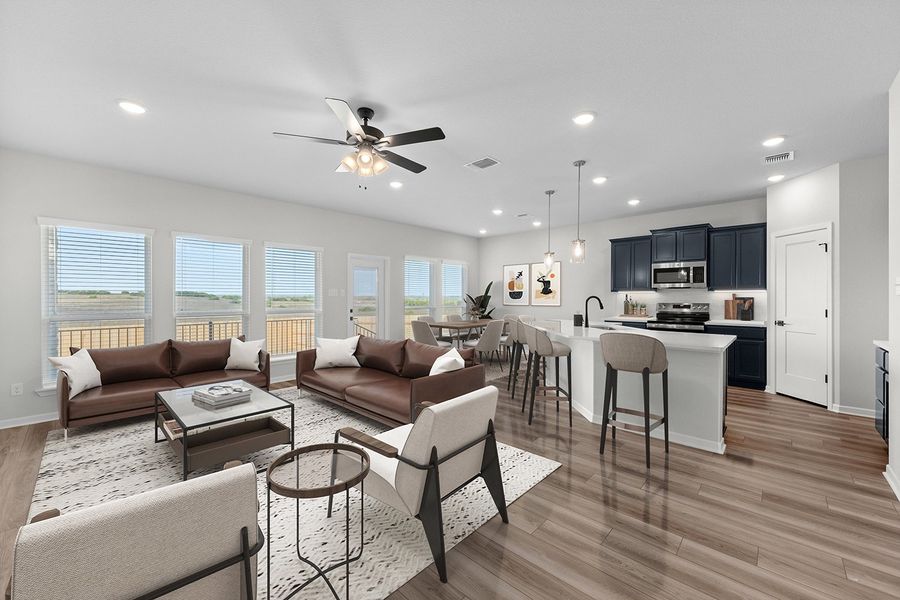 Representative furnished interior of a home built from the Sable by Omega Builders in Three Creeks, Belton (Image 8).