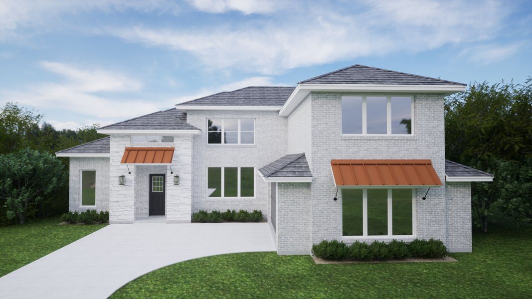 Representative exterior photo of a completed home built from the The Grapevine by Kenmark Homes in LeTara, Haslet, TX (Image 2).