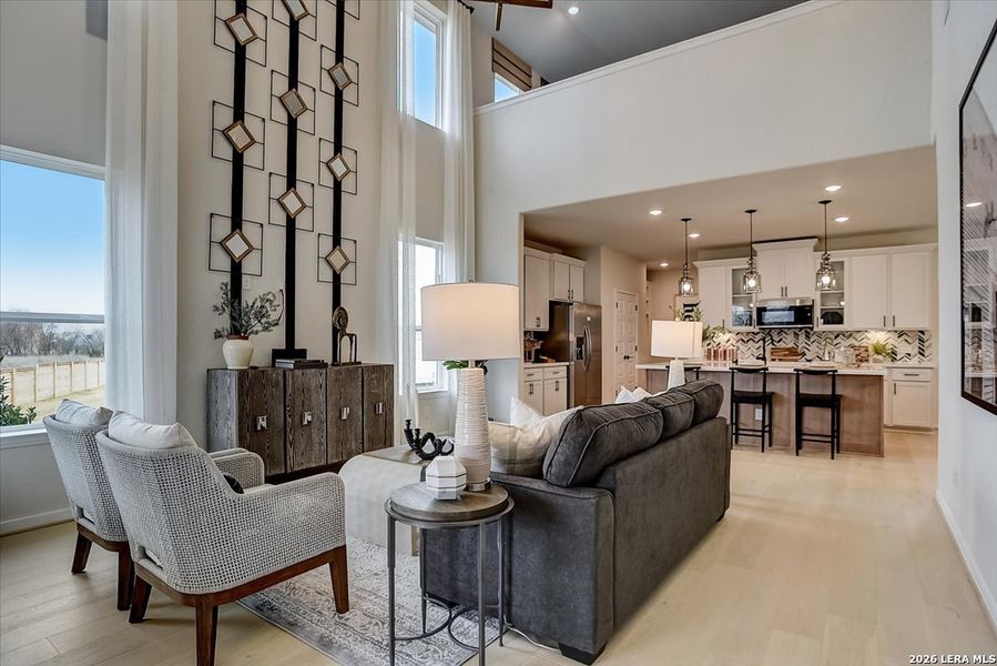 Furnished interior view inside a new home in Casinas at Gruene, New Braunfels (Image 32).