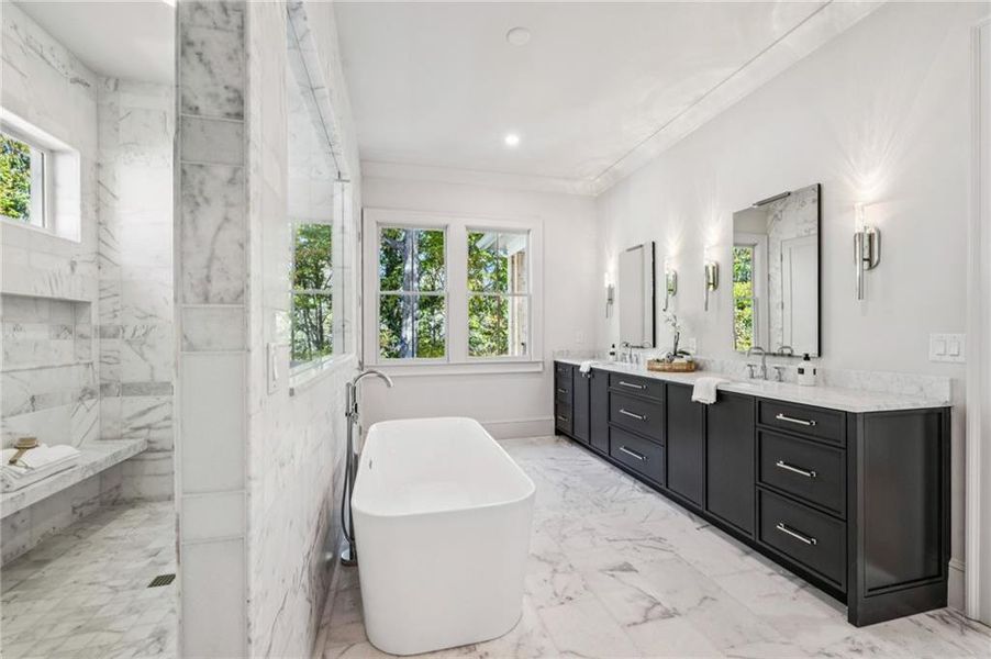 Furnished interior view inside a new home in , Atlanta (Image 11). Furnished interior view inside a new home in , Atlanta (Image 11).