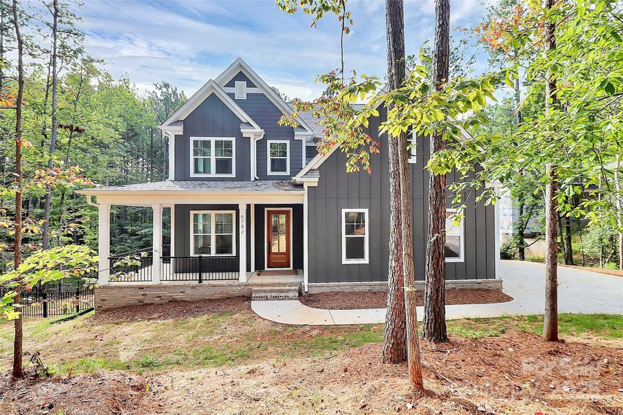 Front exterior of a new home in , Denver, NC, highlighting curb appeal (Image 1). Front exterior of a new home in , Denver, NC, highlighting curb appeal (Image 1).