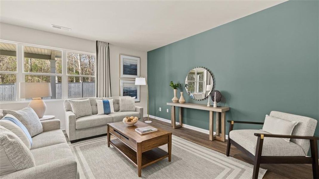 Furnished interior view inside a new home in Jackson Landing, Jefferson (Image 18).