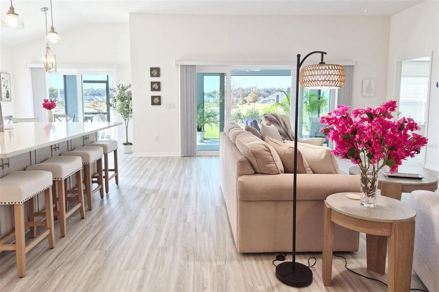 Furnished interior view inside a new home in , The Villages (Image 29).