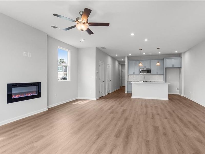 Spacious, unfurnished interior of a new home in Stegall Village, Cartersville (Image 15). Spacious, unfurnished interior of a new home in Stegall Village, Cartersville (Image 15).