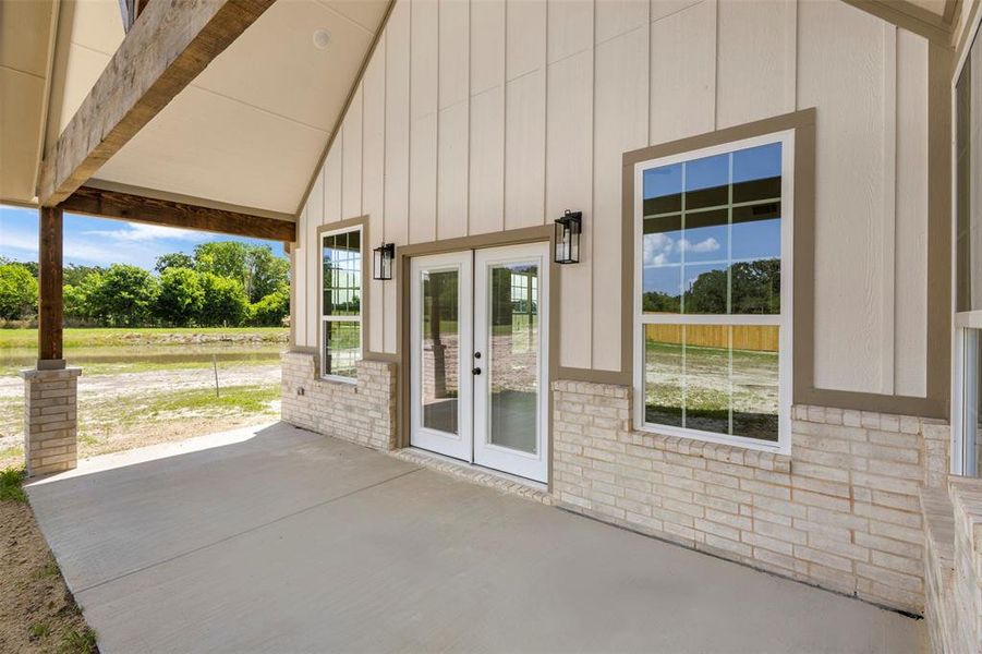 Exterior details and patio area of a home in , Kaufman (Image 3). Exterior details and patio area of a home in , Kaufman (Image 3).