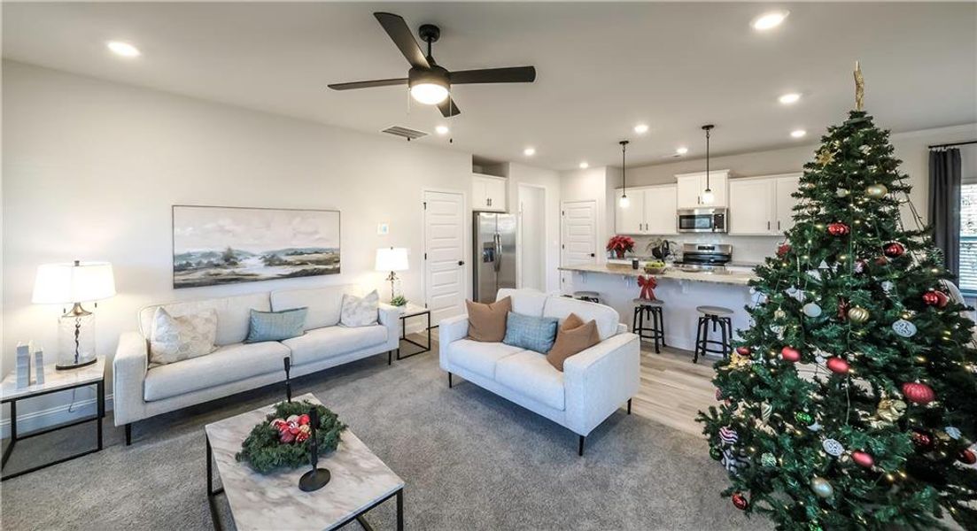 Furnished interior view inside a new home in Canterbury Villas, Carrollton (Image 17).