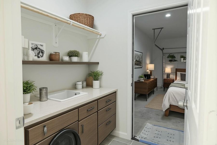 Furnished interior view inside a new home in , Prairie View (Image 7). Furnished interior view inside a new home in , Prairie View (Image 7).